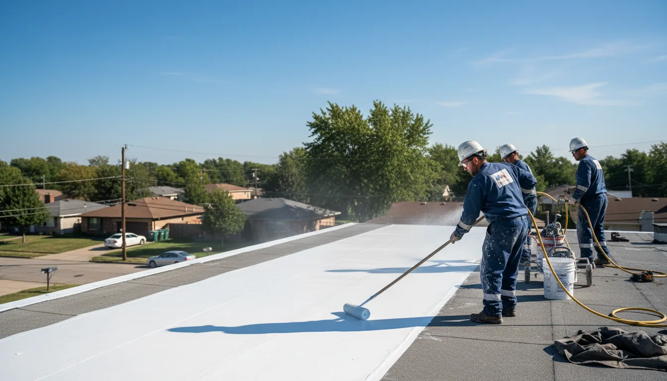 Commercial roof coating in Yale, OK near me